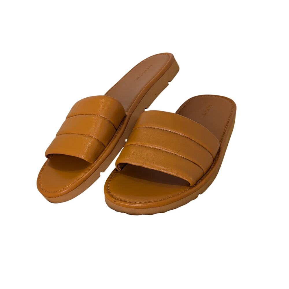 Vince Olina Burnt Orange Ladies Slides 9.5 Eu 39.5
